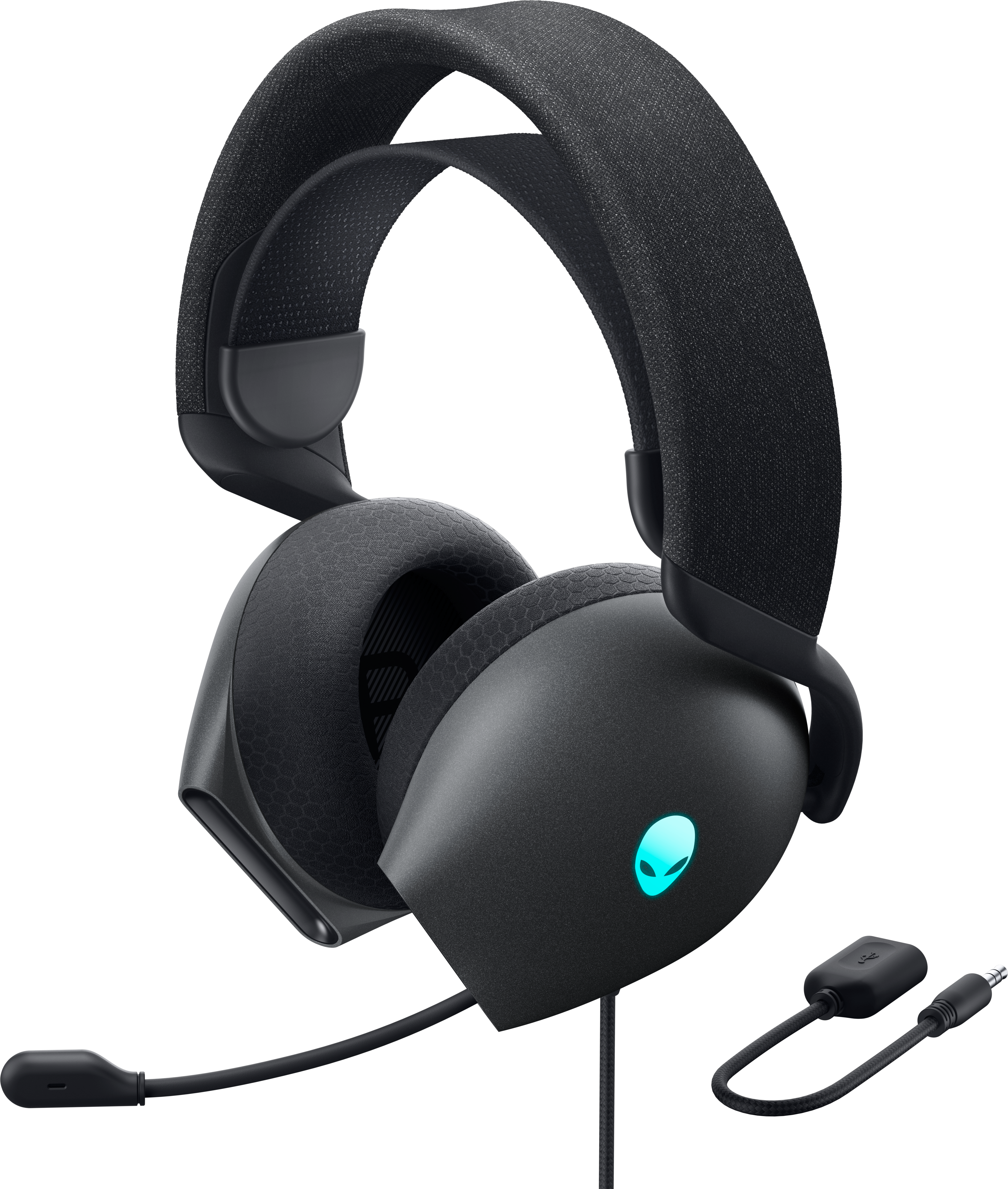 Dell Alienware AW520H RGB Wired Gaming Headset with Unidirectional Microphone - Dark Side of the Moon