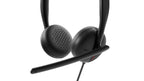 Dell WH3024 Wired Lightweight Headband AI-Based Noise Cancellation Headset with Microphone - Black
