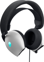 Dell Alienware AW520H RGB Wired Gaming Headset with Unidirectional Microphone - Lunar Light