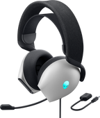 Dell Alienware AW520H RGB Wired Gaming Headset with Unidirectional Microphone - Lunar Light