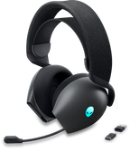 Dell Alienware AW720H RGB Dual-Mode Wireless Gaming Headset with Uni-directional Microphone - Dark Side of the Moon