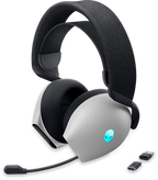 Dell Alienware AW720H RGB Dual-Mode Wireless Gaming Headset with Uni-directional Microphone - Lunar Light