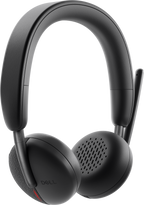 Dell WL3024 Wireless Leatherette Headband AI-Based Noise Cancellation Headset with Microphone - Black