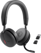 Dell WL5024 Pro Wireless Leatherette Headband Active Noise Cancellation Headset with Microphone - Black
