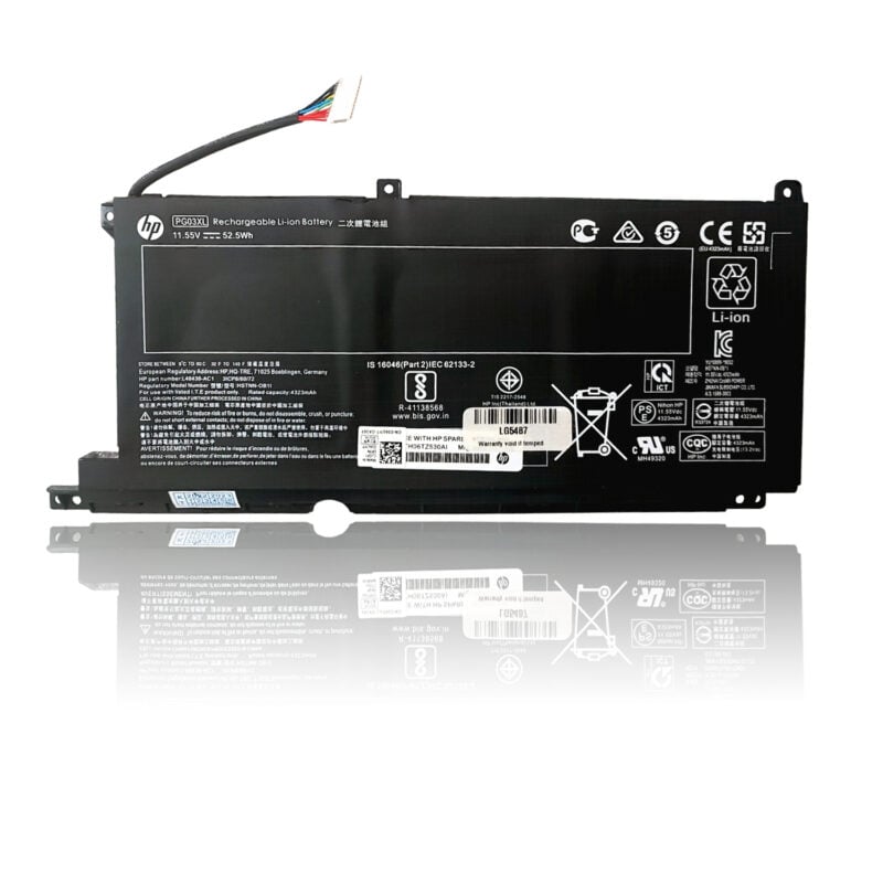 HP PG03XL Original OEM 52.5Whr 4323mAh 11.55V 3 Cell Laptop Battery