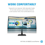 HP P34hc G4 34-inch WQHD Curved VA Monitor with USB Type-C and 4 USB-A 3.2 Gen 1
