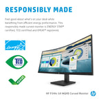 HP P34hc G4 34-inch WQHD Curved VA Monitor with USB Type-C and 4 USB-A 3.2 Gen 1