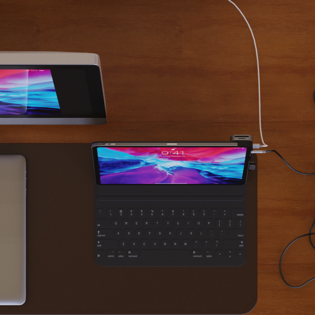 Cadyce CA-IPDS dock emphasizing the 3.5mm audio jack (ipds h)