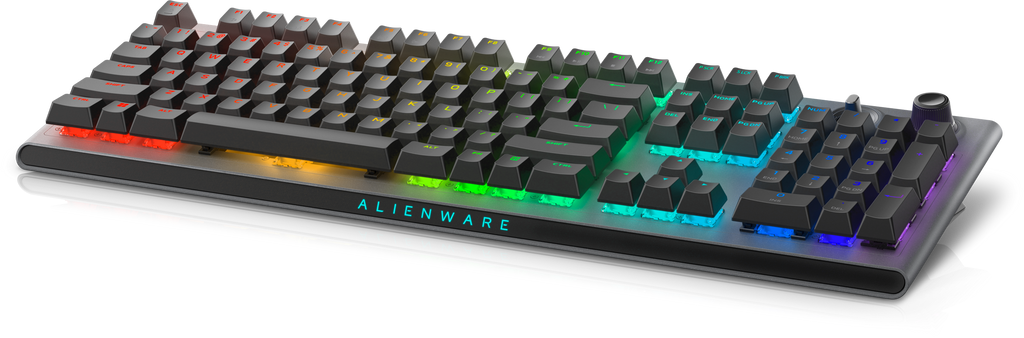 Dell Alienware AW920K Tri-Mode Bluetooth Wireless RGB Backlit Mechanical Gaming Keyboard - Dark Side of the Moon