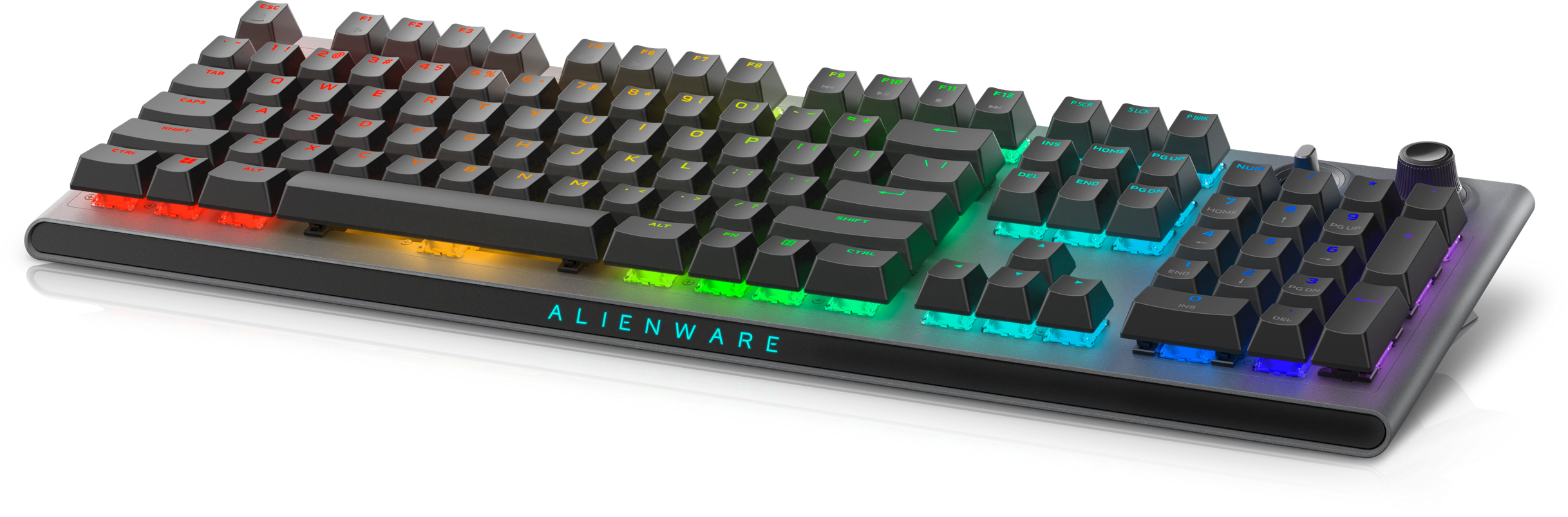 Dell Alienware AW920K Tri-Mode Bluetooth Wireless RGB Backlit Mechanical Gaming Keyboard - Dark Side of the Moon