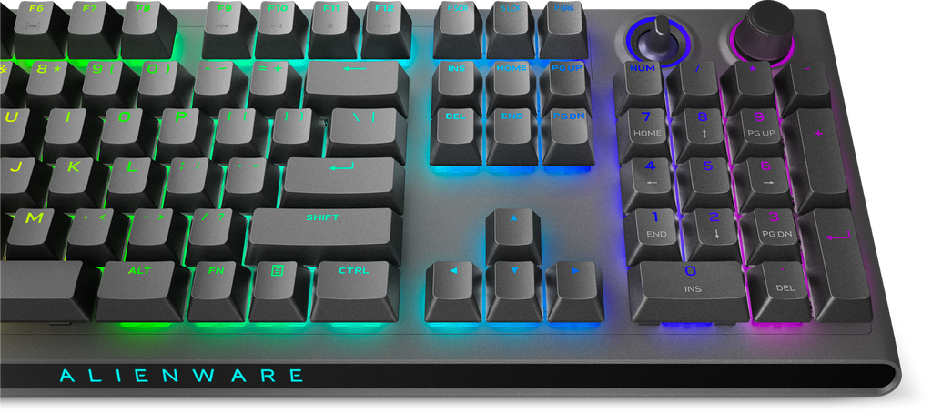 Dell Alienware AW920K Tri-Mode Bluetooth Wireless RGB Backlit Mechanical Gaming Keyboard - Dark Side of the Moon