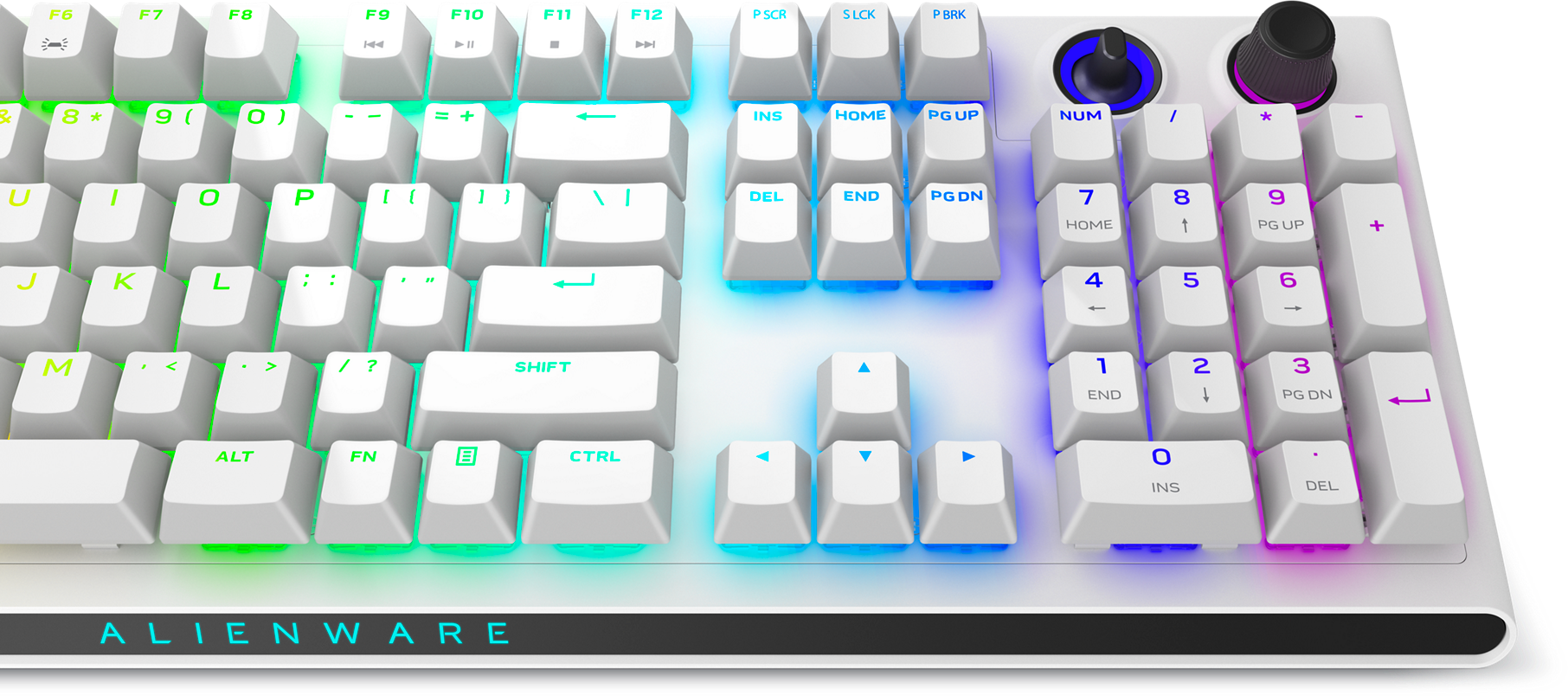 Dell Alienware AW920K Tri-Mode Bluetooth Wireless RGB Backlit Mechanical Gaming Keyboard - Lunar light