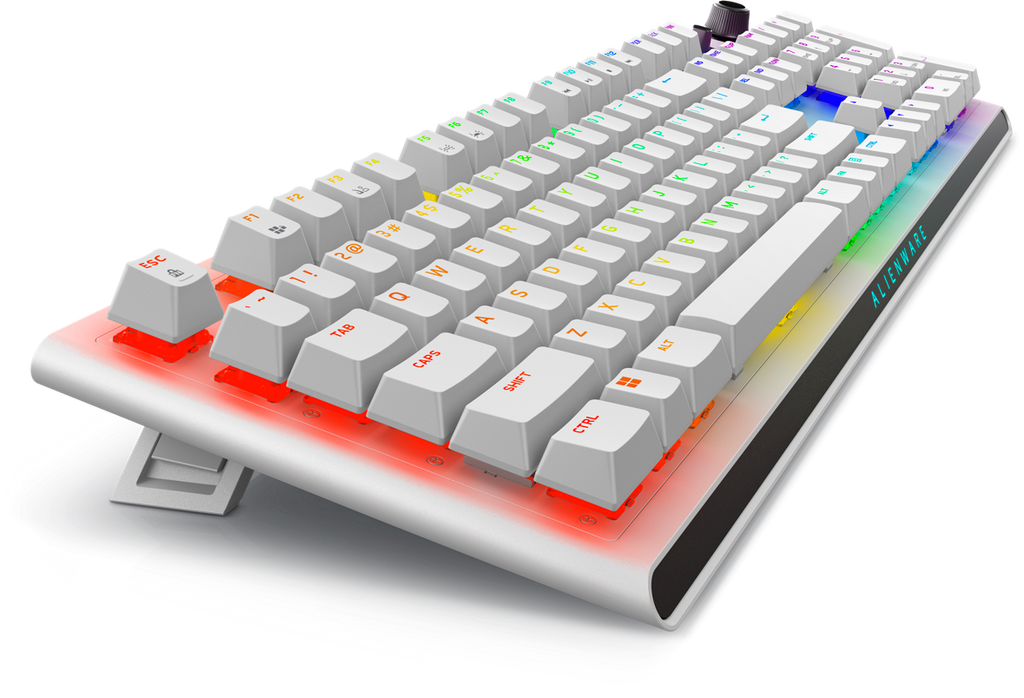 Dell Alienware AW920K Tri-Mode Bluetooth Wireless RGB Backlit Mechanical Gaming Keyboard - Lunar light