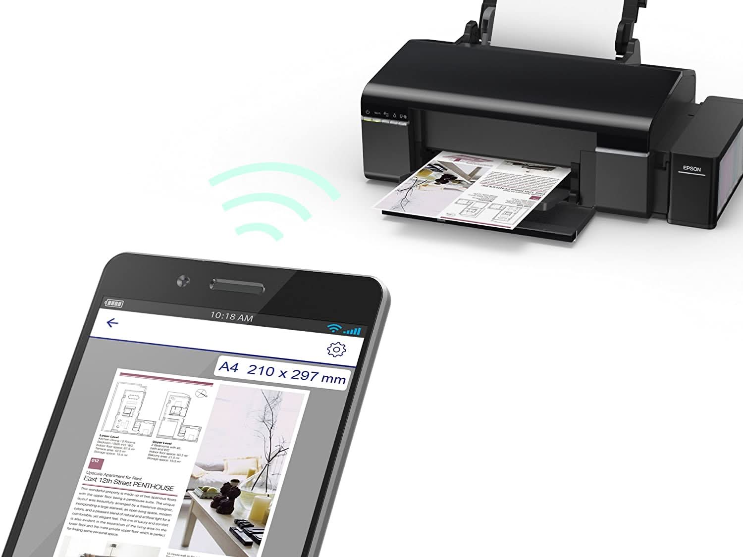 EPSON ECO TANK L805 WIFI INK TANK PHOTO PRINTER