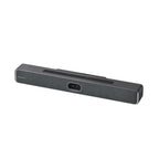 Rectangular black and white object on a white background