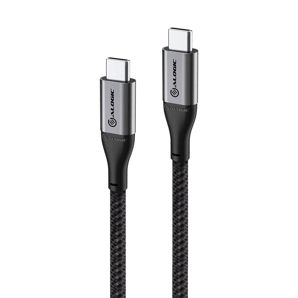 Super Ultra USB 2.0 USB-C to USB-C Cable - 5A/480Mbps - Space Grey - 30cm