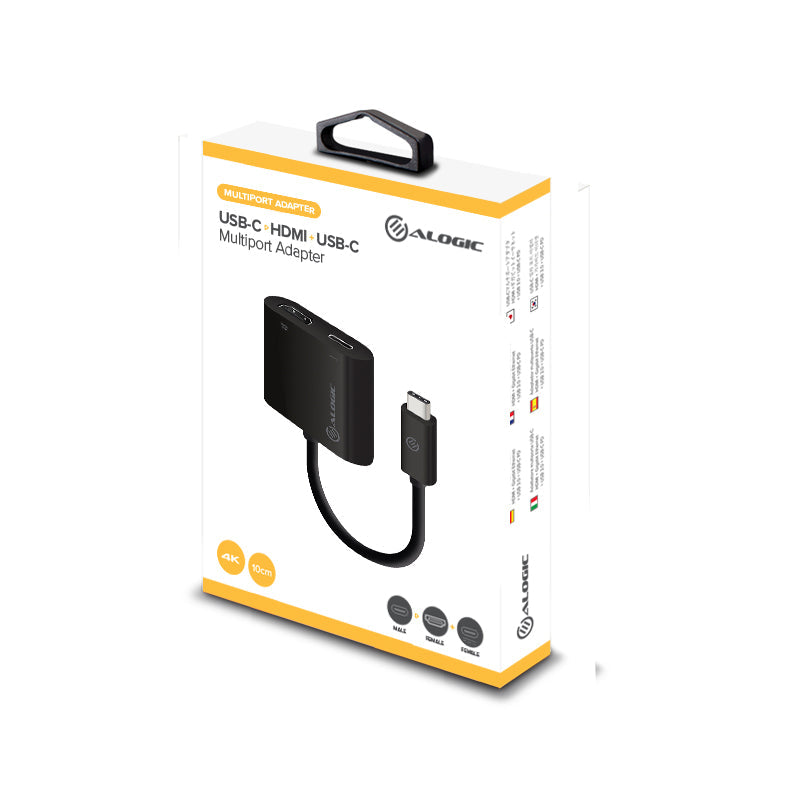 USB-C Adapter with HDMI/USB-C Power Delivery (60W/3A)