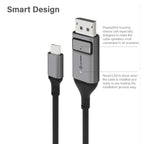 USB-C (Male) to DisplayPort (Male) Cable - Ultra Series - 4K 60Hz -Space Grey - 2m