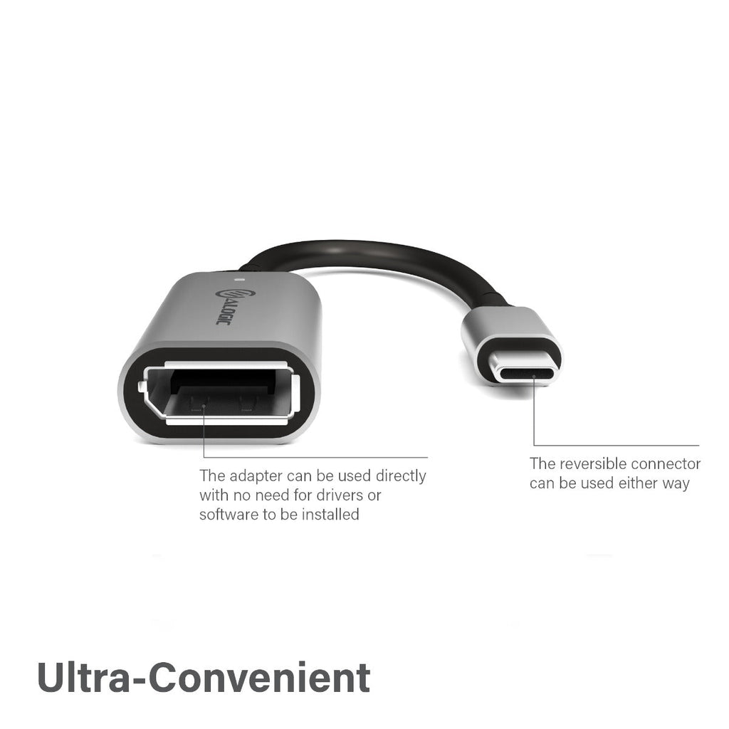 Ultra 15cm USB-C (Male) to DisplayPort (Female) Adapter - 4K 60Hz