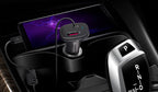 2 Port USB-C & USB-A Car Charger with Integrated Cable