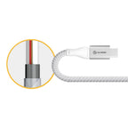 Super Ultra USB 2.0 USB-C to USB-C Cable - 5A/480Mbps - Silver - 1.5m