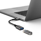 Super Ultra USB 3.1 USB-C to USB-A Adapter - 15cm - Space Grey