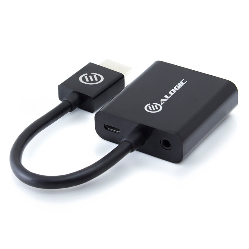 HDMI to VGA Adapter with 3.5mm Audio & USB Power - Elements Series