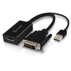 DVI to DisplayPort Adapter Converter - Male to Female - Premium Series