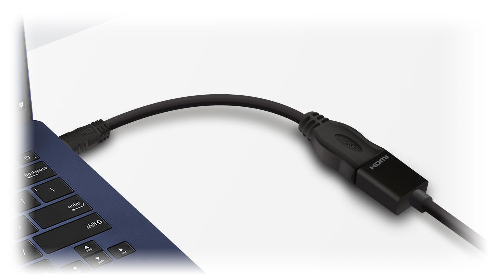 15cm Mini HDMI (M) to HDMI (F) Adapter - Male to Female