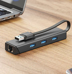 MagForce EXPRESS USB-A 4-in-1 USB Hub with Ethernet