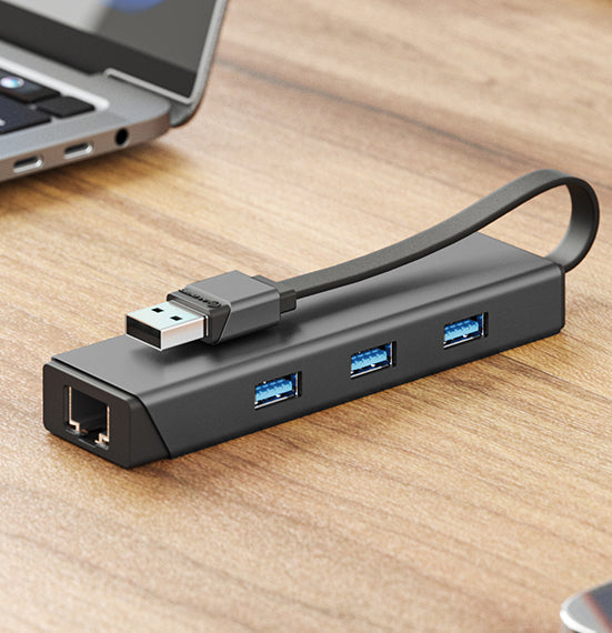 MagForce EXPRESS USB-A 4-in-1 USB Hub with Ethernet