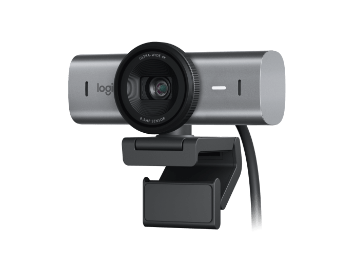 Logitech Master Series MX Brio 4K Ultra HD USB-C Collaboration and Streaming Webcam with Dual Mics - Graphite