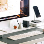 Reversible Desk Mat - Slate Green & Sandstone