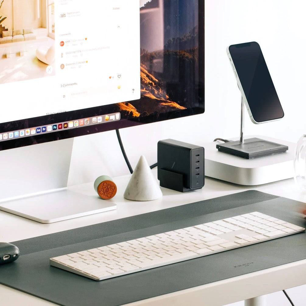 Reversible Desk Mat - Slate Green & Sandstone