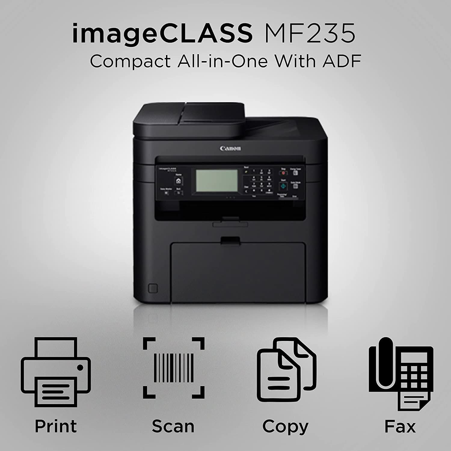 CANON IMAGECLASS MF235 ALL-IN-ONE LASER PRINTER, BLACK, STANDARD