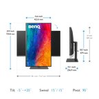 BenQ PD3205U 32" UHD 60Hz 4K USB-C Designer Monitor with Built-in Speaker