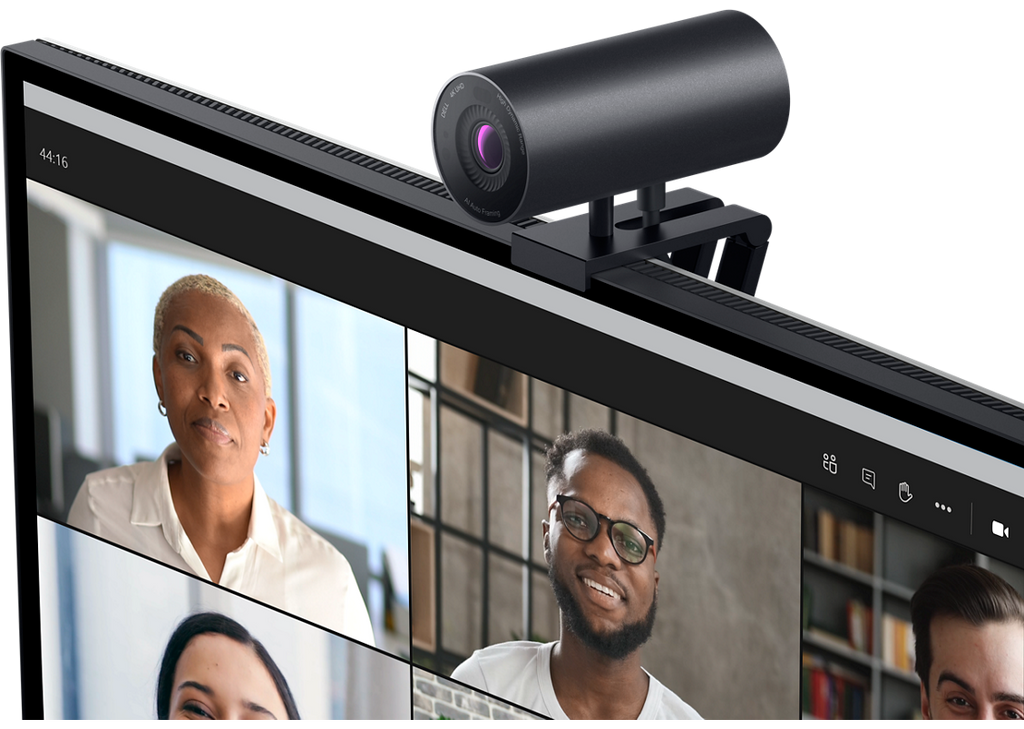 Dell UltraSharp WB7022 4K UHD HDR Webcam with 3D Noise Reduction and Auto Focus Adjustment - Black