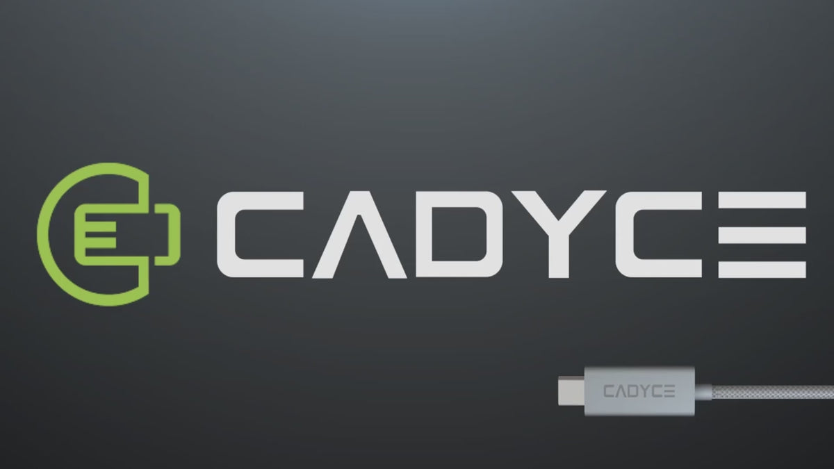 Cadyce CA-C2C USB-C Sync & Charge Cable demo video, SD 480p, 9 Mbps