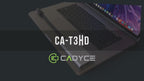 Cadyce CA‑T3HD Thunderbolt™ 3 to Dual HDMI Adapter displayed from angle b, highlighting dual HDMI ports