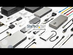 StarTech 127B-USBC-MULTIPORT 6-in-1 USB-C Dock video showing all ports in use