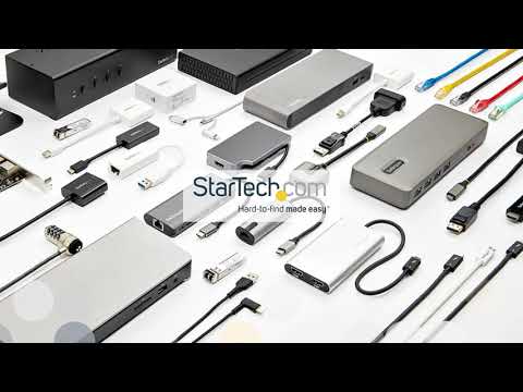 StarTech 127B-USBC-MULTIPORT 6-in-1 USB-C Dock video showing all ports in use
