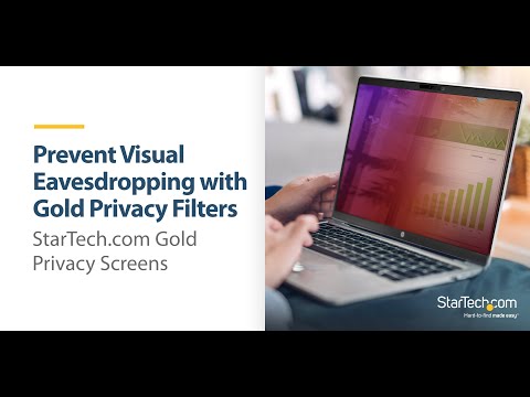 StarTech 142MG-PRIVACY-SCREEN 14-Inch MacBook Pro Gold Privacy Filter video demonstration