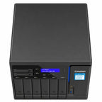 A black ONAP TS-850X 8-bay network storage server shown from a front-facing perspective against a white background.