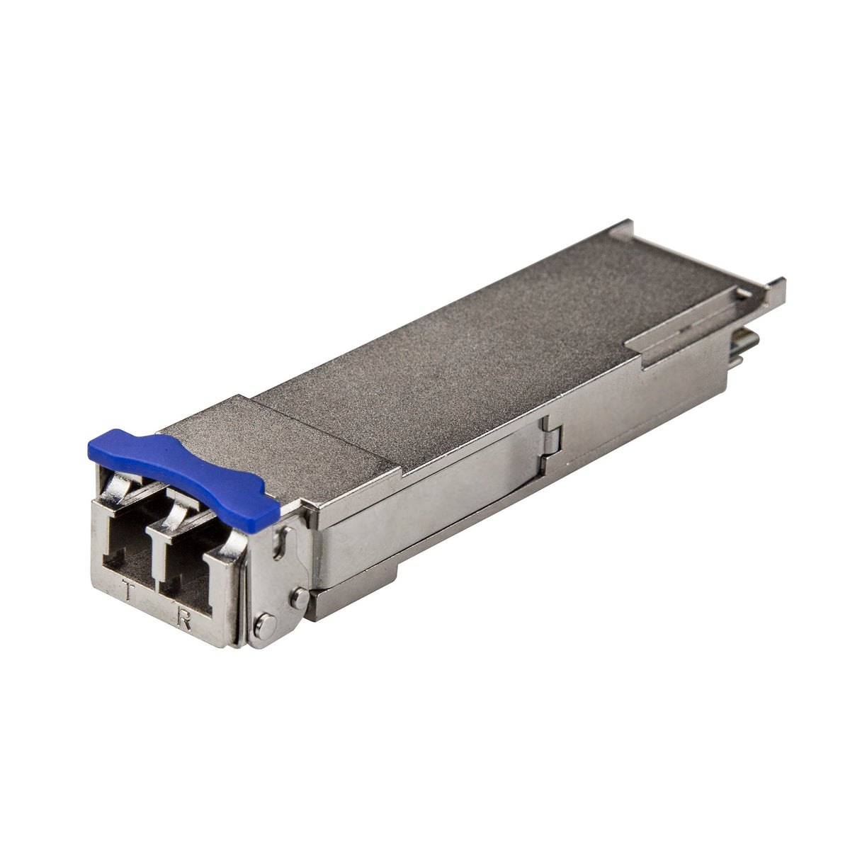 StarTech 10320-ST 40GBASE‑LR4 QSFP+ transceiver shown front view with LC connector
