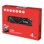 XPG GAMMIX S70 Blade M.2 NVME 4TB PCIe Gen4 Internal Solid-State Drive