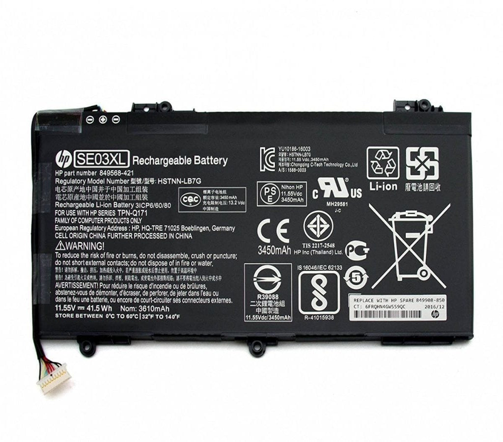 HP SE03XL Original OEM 41.5Whr 3450mAh 11.55V 3 Cell Laptop Battery