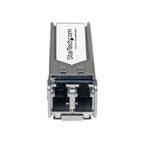StarTech 10303-ST SFP+ transceiver showing side detail of LC ports