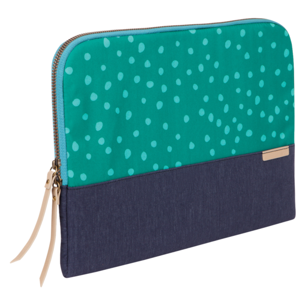 STM Grace sleeve (13/14″) Teal dot/night sky