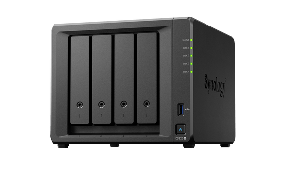 Synology DiskStation DS925+ 4-Bay Network Attached Storage Enclosure - Black