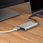 Cadyce CA‑T3DP Thunderbolt 3 to Dual DisplayPort Adapter – close‑up of connector, t3dp